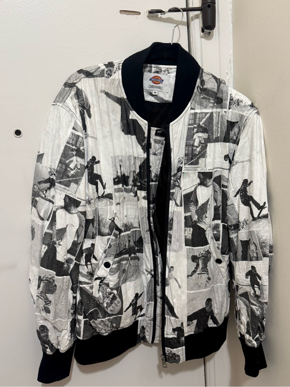 Dickies Black & White Skate-Photo Bomber Jacket